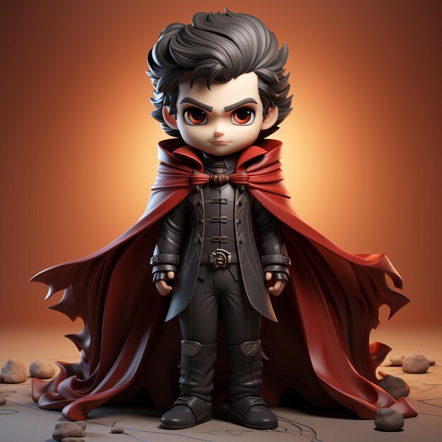 3d cartoon Dracula