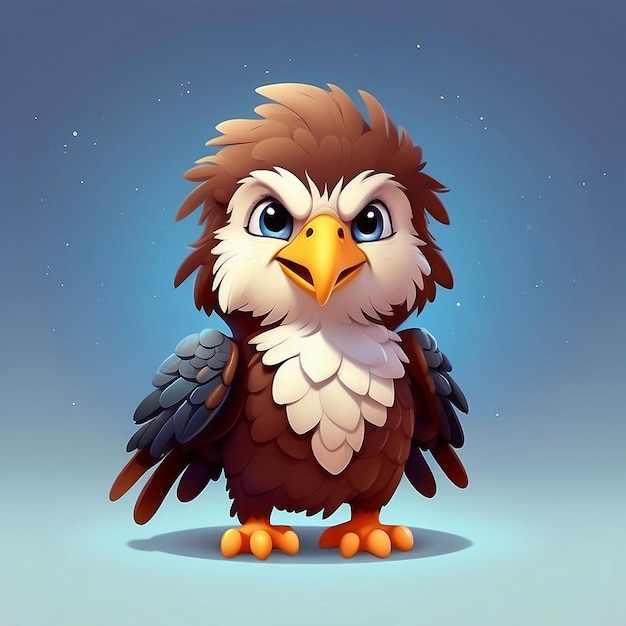 Photo 3d cartoon eaglet