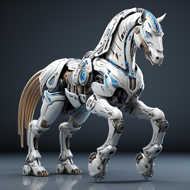 3D cartoon horse robot