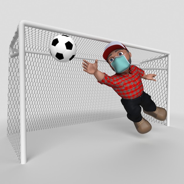 木こりの 3 d の漫画のキャラクター