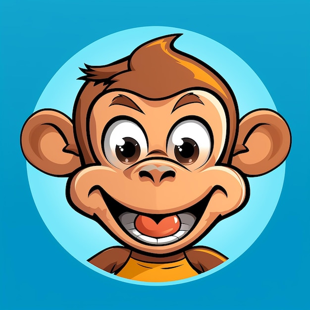 Photo 3d cartoon merry monkey