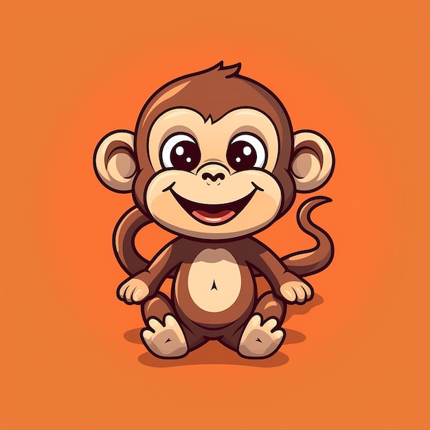 3d cartoon merry monkey