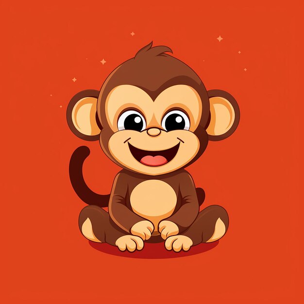 Foto cartone animato 3d merry monkey