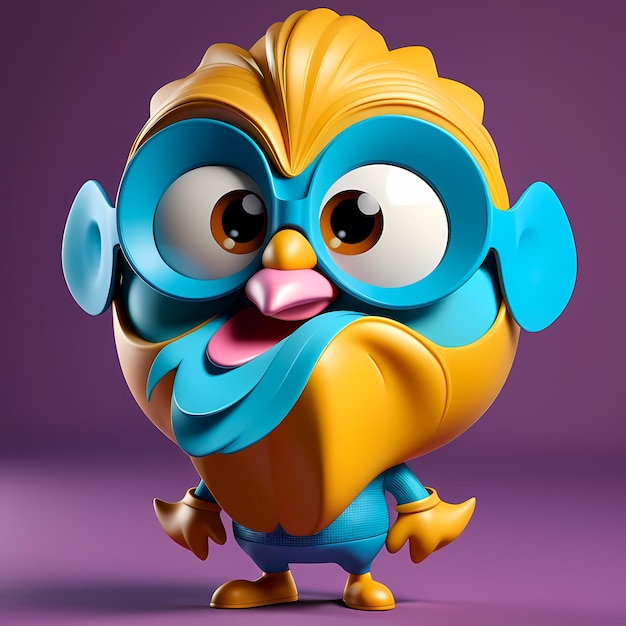 3D cartoon personage 3d happy cartoon illustratie 3d cartoon grappige personage cartoon voor kinderen