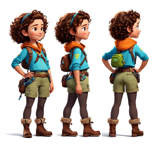 3D cartoon personage concept