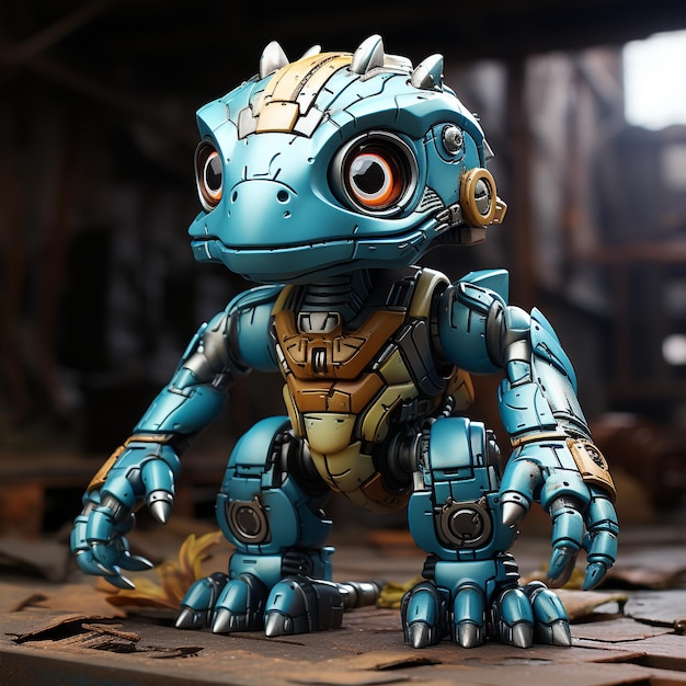 3D-cartoon Stegosaurus robot