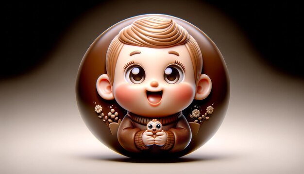 3D Cartoon Sweet Baby 1