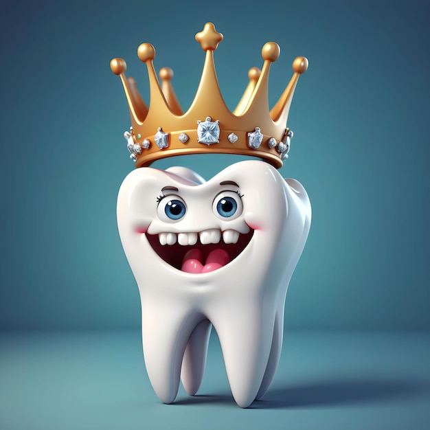 3d cartoon tooth