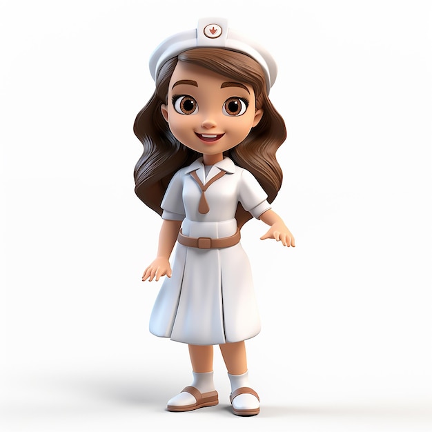 3D cartoon verpleegster