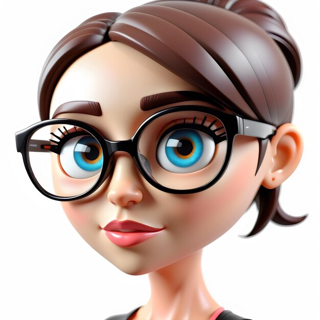 3d Cartoon woman