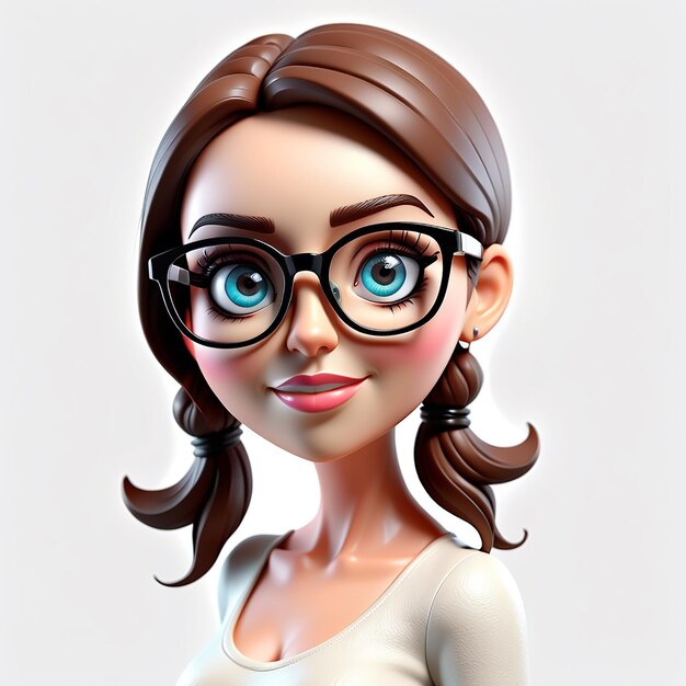 3d Cartoon woman