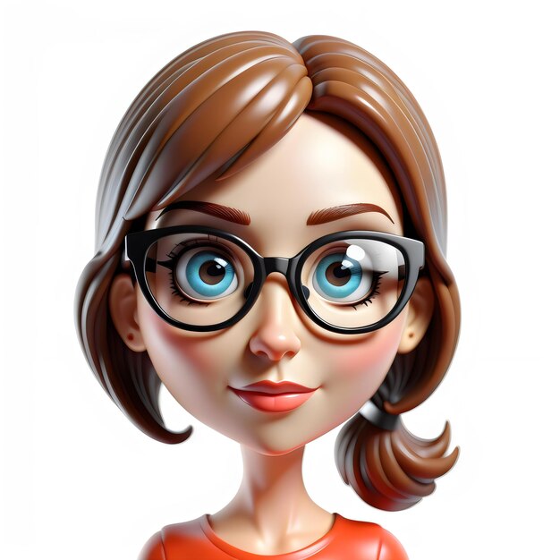 Photo 3d cartoon woman