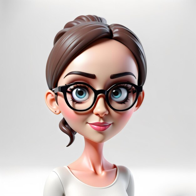 3d Cartoon woman