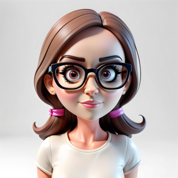 3d Cartoon woman