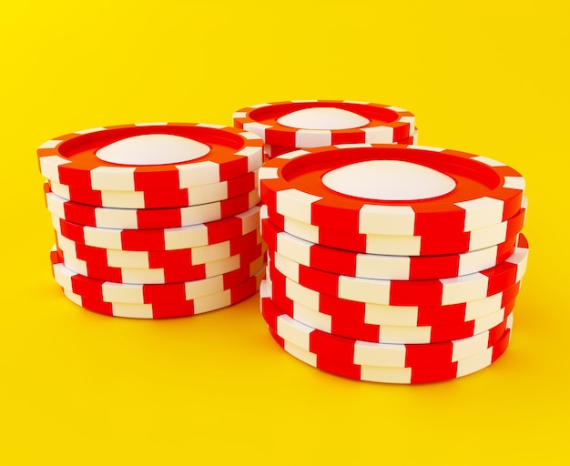 Chip del casinò 3d