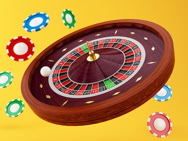 3d Casino roulette wheel