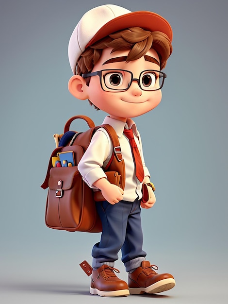 3d casual boy illustration