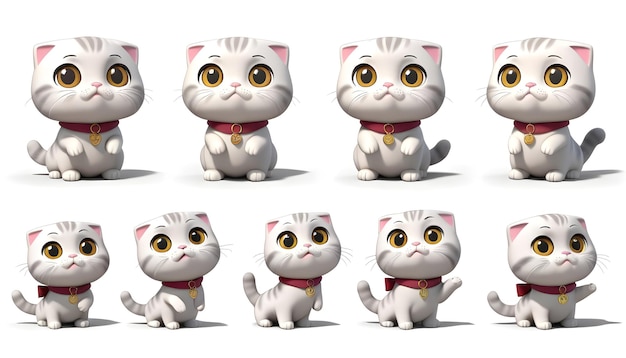 Набор 3D-характеров CAT