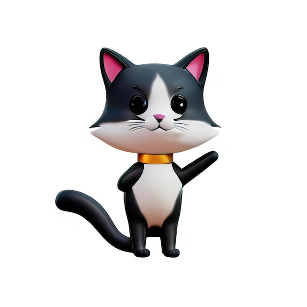 3D Cat illustration