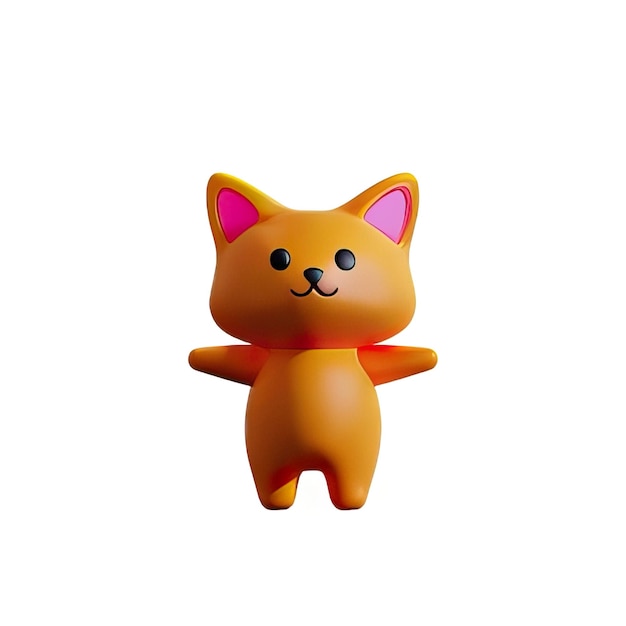 3Dキャットイラスト