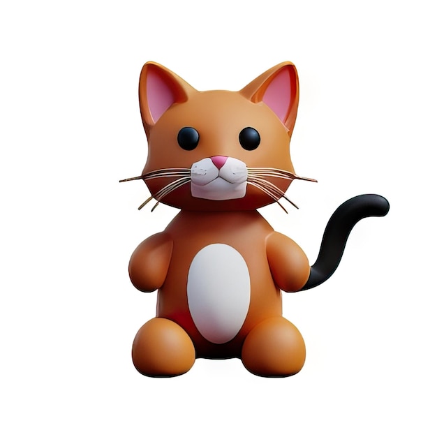 3D Cat illustration