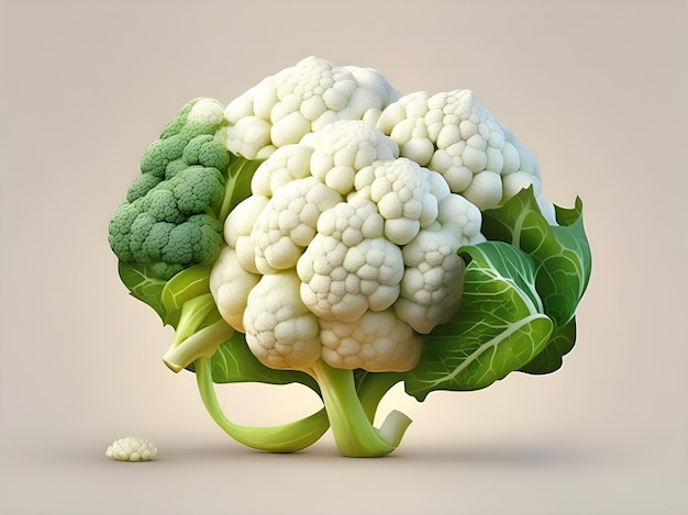 3d cauliflower illustration