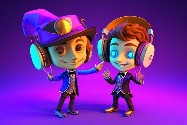 3d cg illustration cartoon mascot business avatar