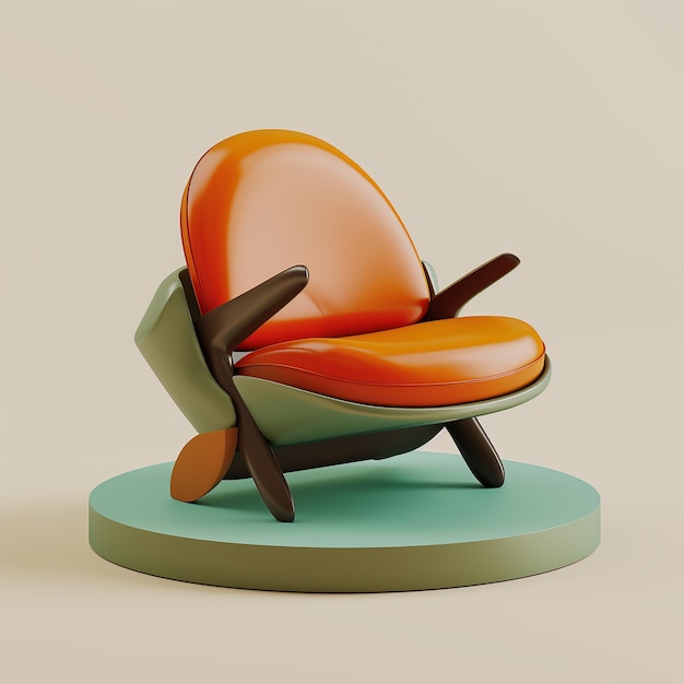 Photo 3d chair icon