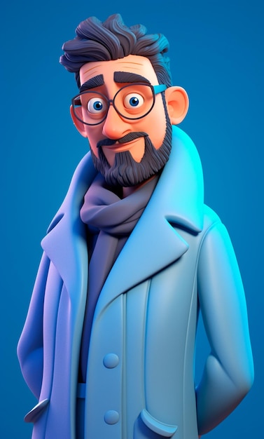 3D CHARACTER FOR BLUE NOVEMBER COMPOSITION