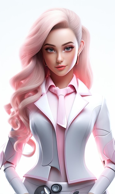 3d character businesswoman
