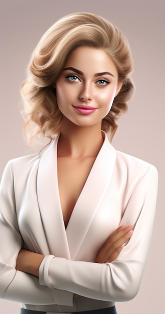 3d character businesswoman