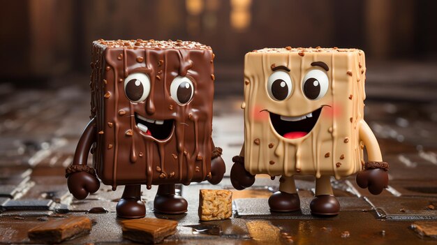 3D-character chocolade Generatieve AI