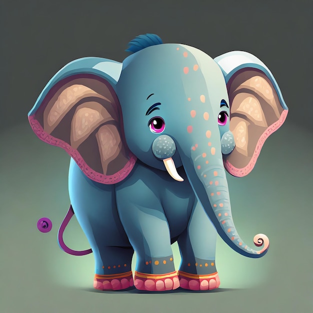 3d character elephant