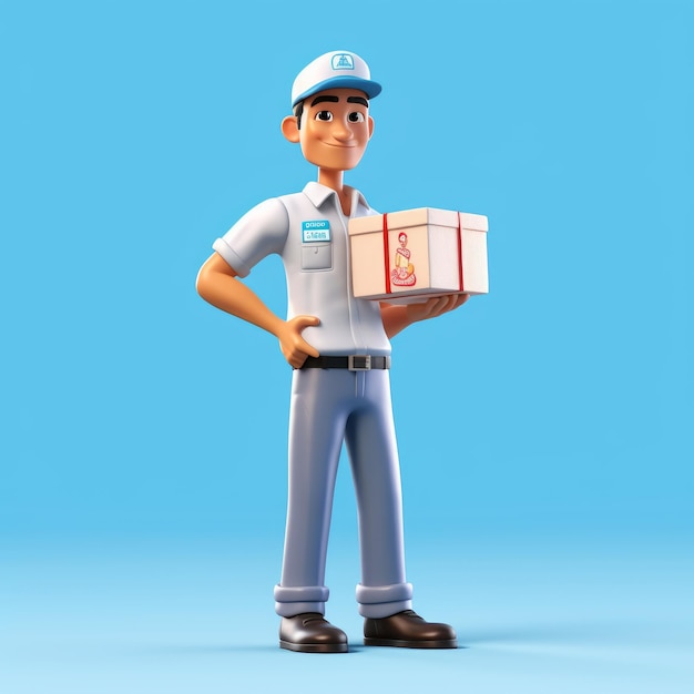 3d character freight forwarder