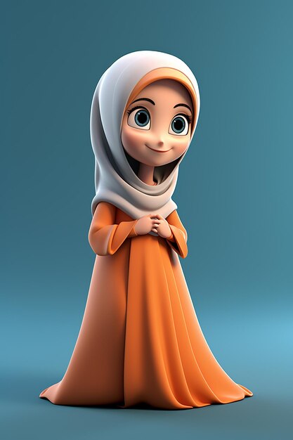 3d character of islamic mother