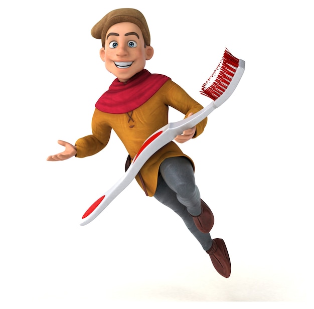 3D character of a medieval historical character