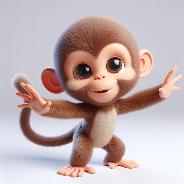 3d character monkey