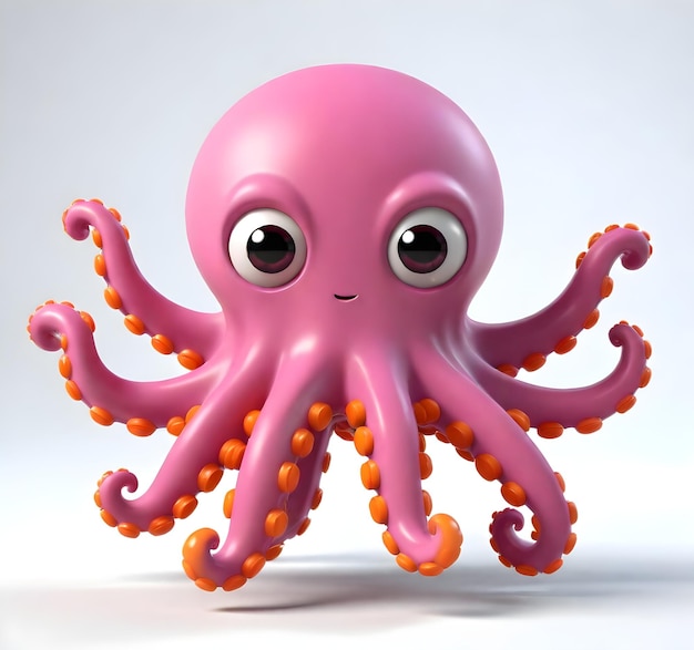3d character octopus