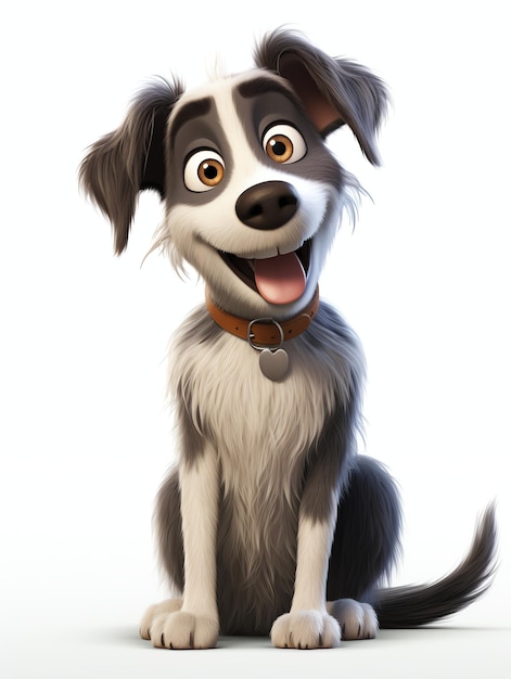 3d character portraits of animals dog