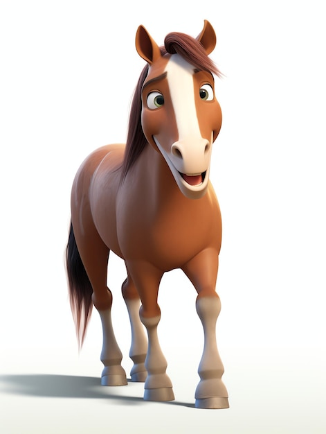 3d character portraits animals horse