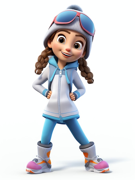 3d character portraits athlete ice hokey