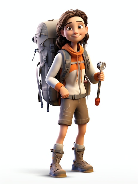 3d character portraits of hiking