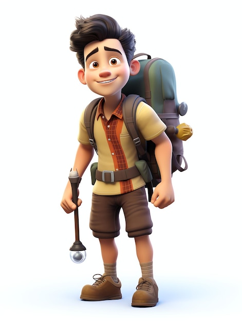 3d character portraits of hiking