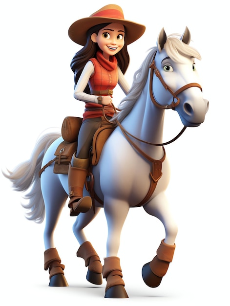 3D портреты персонажей верхом на лошадях