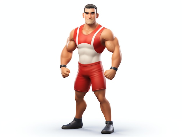 3d character portraits of wrestling