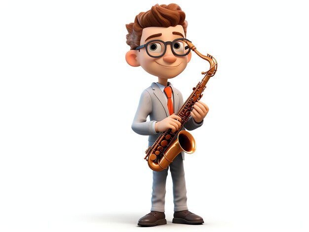 3D character portraits of young music