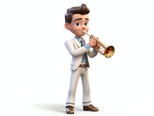 3D character portraits of young music