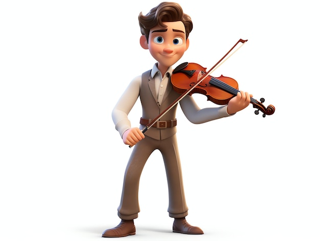 3D character portraits of young music