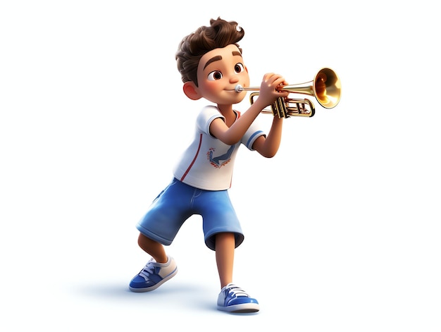 3D character portraits of young music