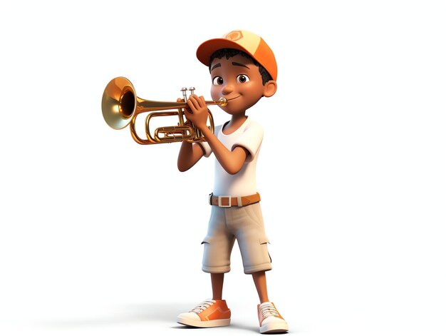 3D character portraits of young music